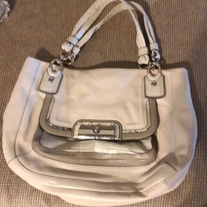 Leather coach bag